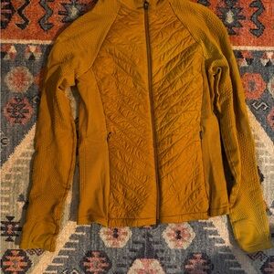 Gold Mustard Athleta Flurry Force Insulated Primaloft Running Jacket
